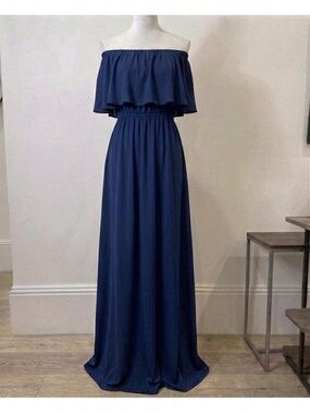 Show Me Your MuMu Hacienda Maxi Dress Rich Navy Crisp